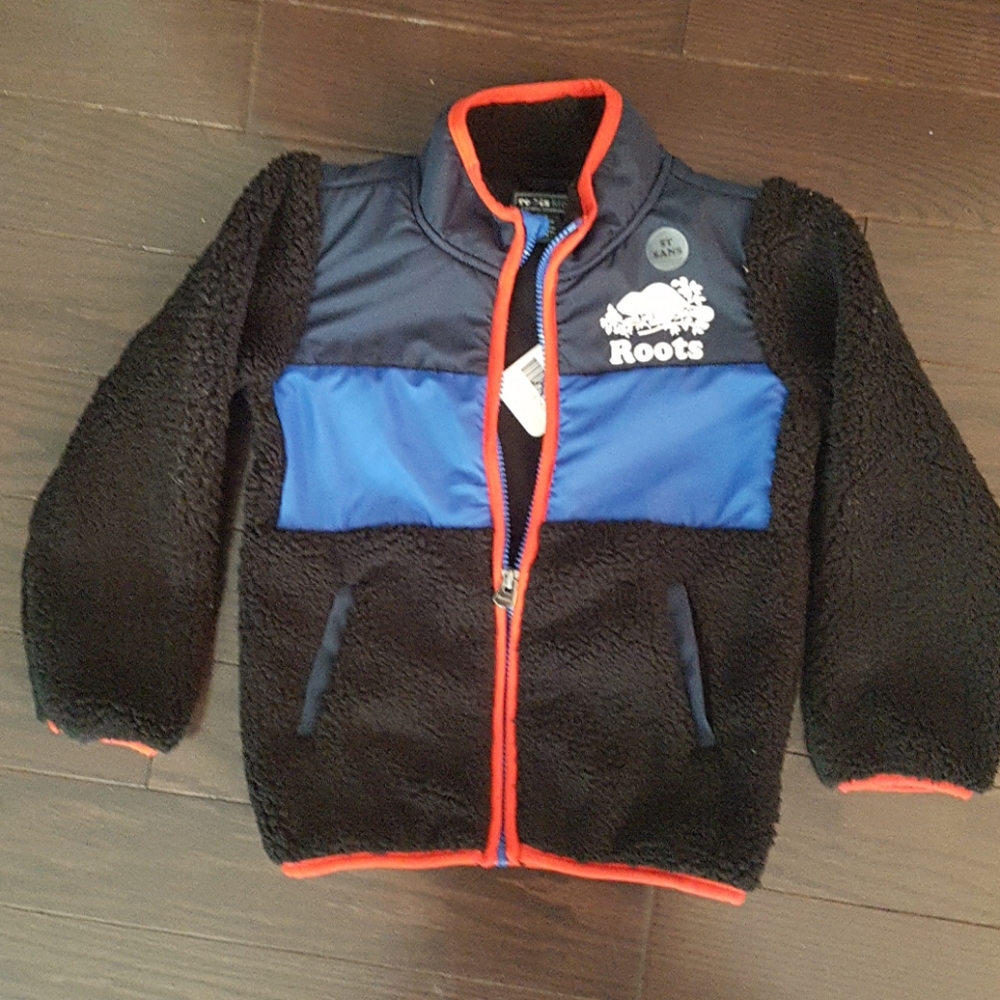 NEW Roots Sherpa Fleece Jacket - Picture 2 of 4